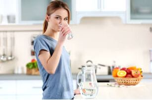 Verwendung von Wasser beim Gewichtsverlust